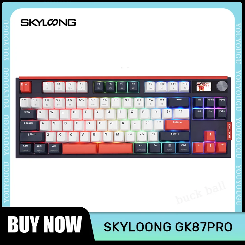 

Skyloong Gk87pro Mechanical Keyboard Wireless Bluetooth 3 Mode 87keys Gasket Hot Swap Rgb Backlit Office Keyboards For Pc Laptop