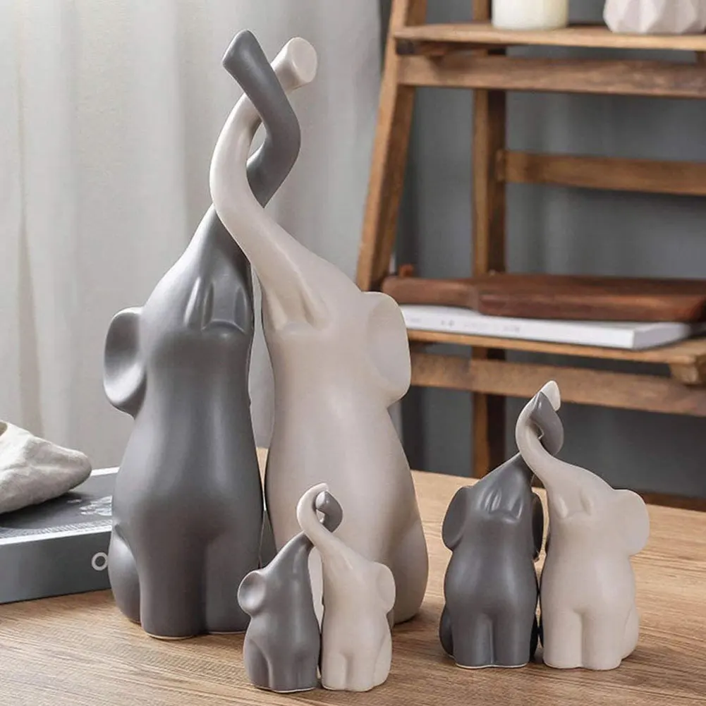 2pcs Ceramic Elephant Couples Figurines Miniatures Animal Ornaments Creative Figurines And Crafts Furnishings For Living Room
2pcs Ceramic Elephant Couples Figurines Miniatures Animal Ornaments Creative Figurines And Crafts Furnishings For Living Room