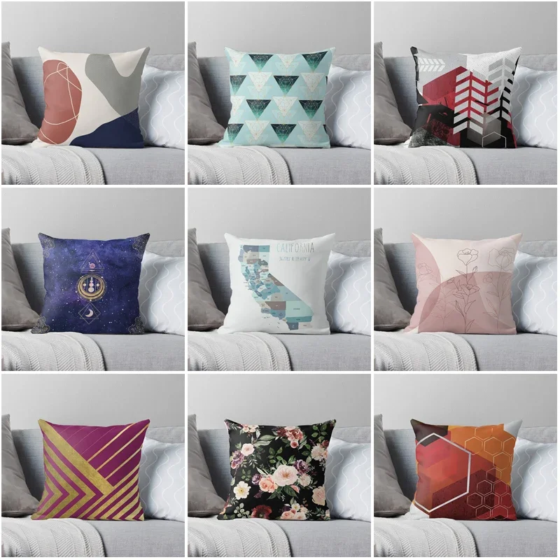 

House Decorative Home Pillowcase for sofa Cushion Cover 45*45 Nordic 40*40cm 40x40cm 50x50 Living Room abstract 60x60 grey boho