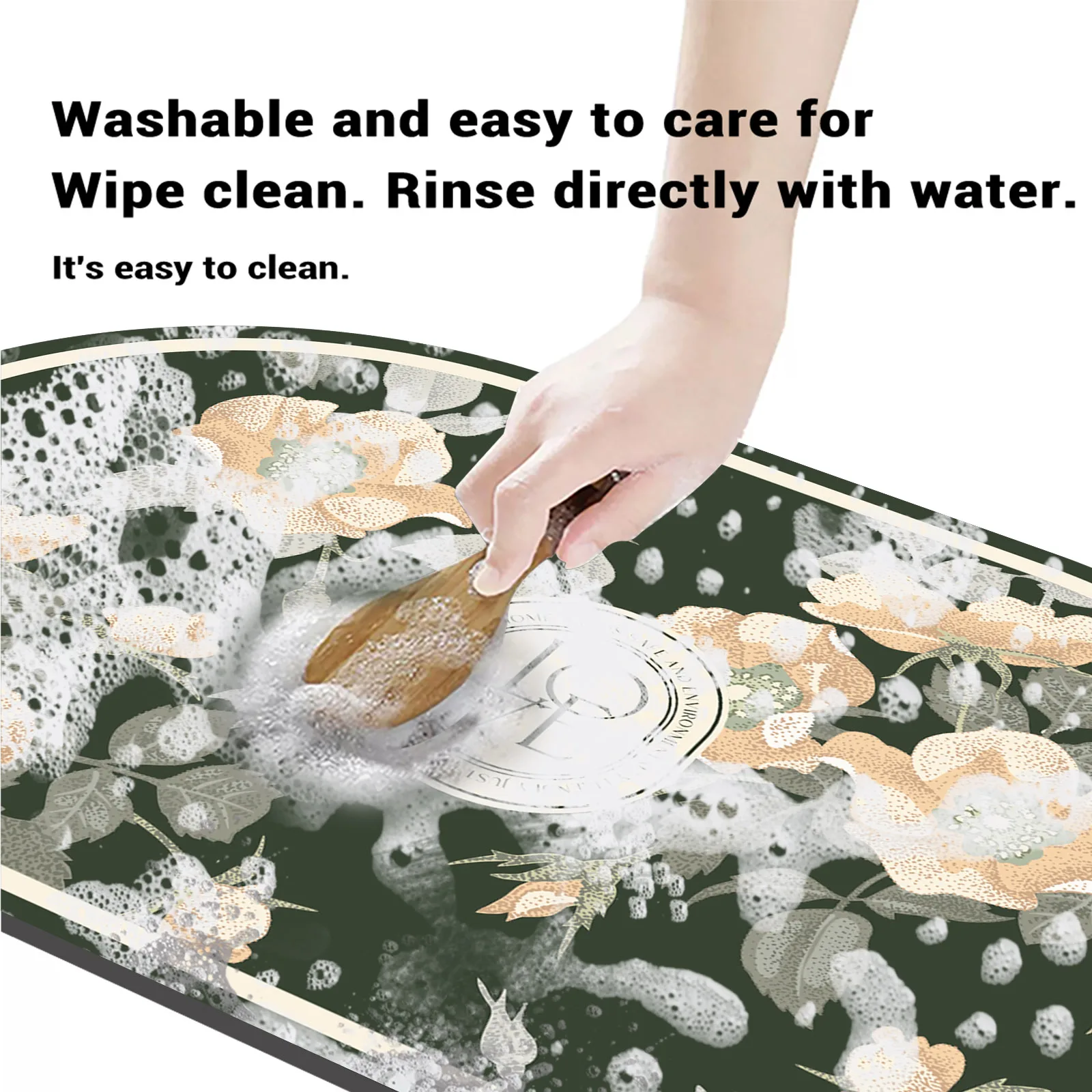 Diatomite Floral Bath Mat Bathroom Absorbent Foot Mats Quick Dry Toilet Rug Shower Carpet For Living Room Doormat Washable Diatomite Floral Bath Mat Bathroom Absorbent Foot Mats Quick Dry Toilet Rug Shower Carpet For Living Room Doormat Washable