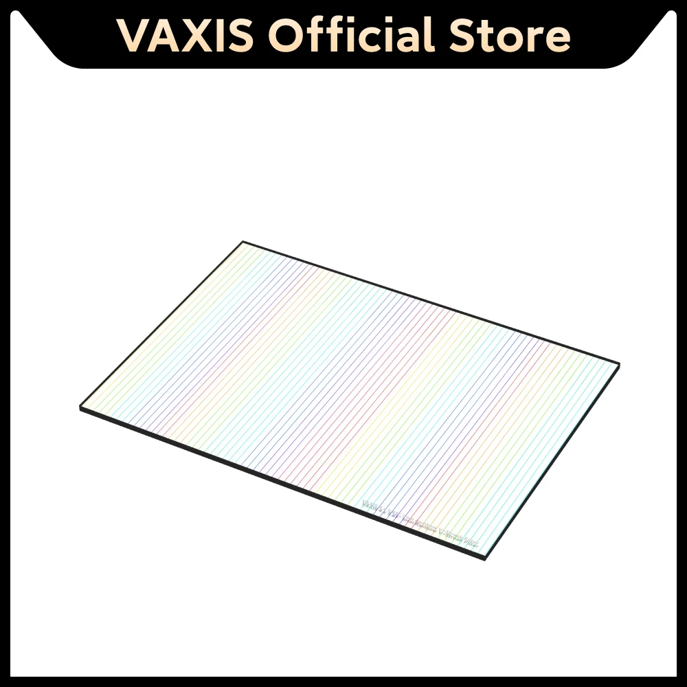 

VAXIS VFX 4x5.65" 1, 2, 3 mm Rainbow V-Streak Filter Constructed From Water White Glass For Optical Clarity