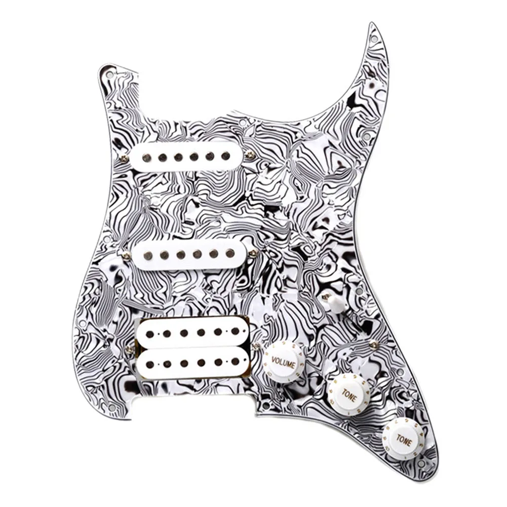 SSH Loaded Prewired Electric Guitar Pickguard Pickup For ST Replacement Musical Instruments Guitar Parts SSH Pickguard Set
SSH Loaded Prewired Electric Guitar Pickguard Pickup For ST Replacement Musical Instruments Guitar Parts SSH Pickguard Set