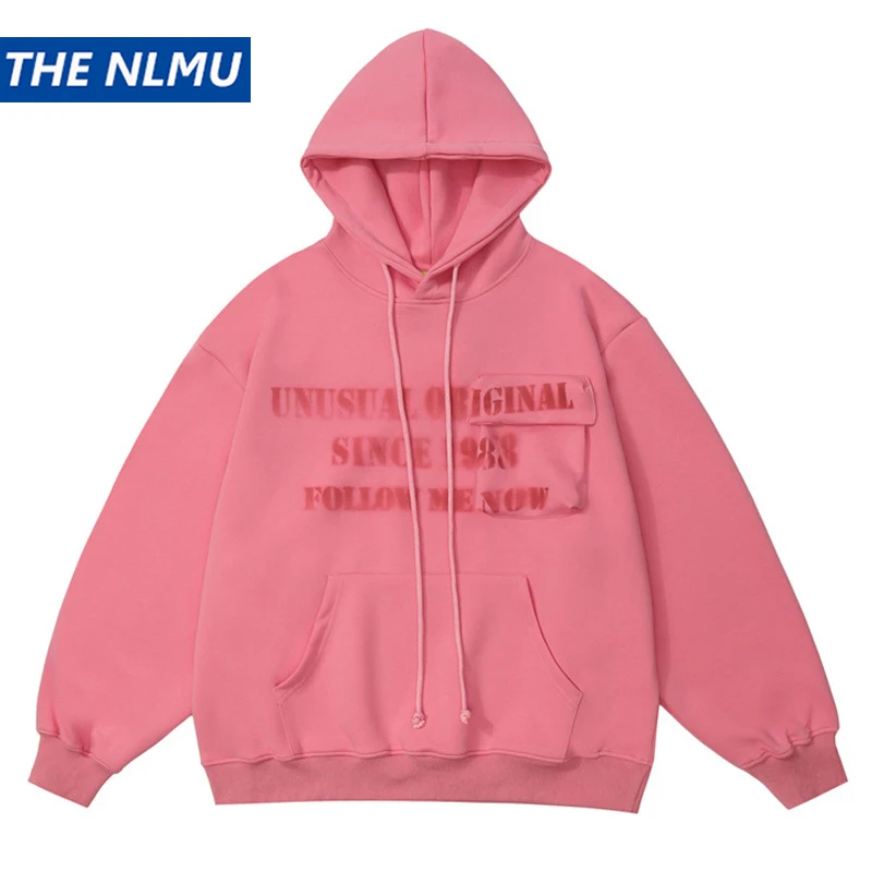 Vintage Letter Printed Hoodie Hip Hop Streetwear Pocket Design Sweatshirt Harajuku Hoodies Autumn Cotton Men Hooded Pullover
Vintage Letter Printed Hoodie Hip Hop Streetwear Pocket Design Sweatshirt Harajuku Hoodies Autumn Cotton Men Hooded Pullover