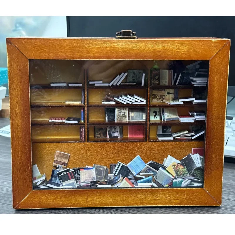 Creative 3D Miniature Bookshelf Ornament Stress Relief Shake Away Your Anxiety Box Anti Stress Wood Home Decor Birthday Gift New
Creative 3D Miniature Bookshelf Ornament Stress Relief Shake Away Your Anxiety Box Anti Stress Wood Home Decor Birthday Gift New
