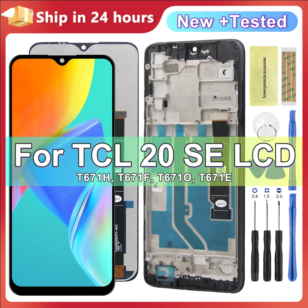 

6.82" Original Display For TCL 20 SE LCD Touch Screen Digitizer Assembly For TCL 20SE T671O T671H T671F T671E Screen Replacement