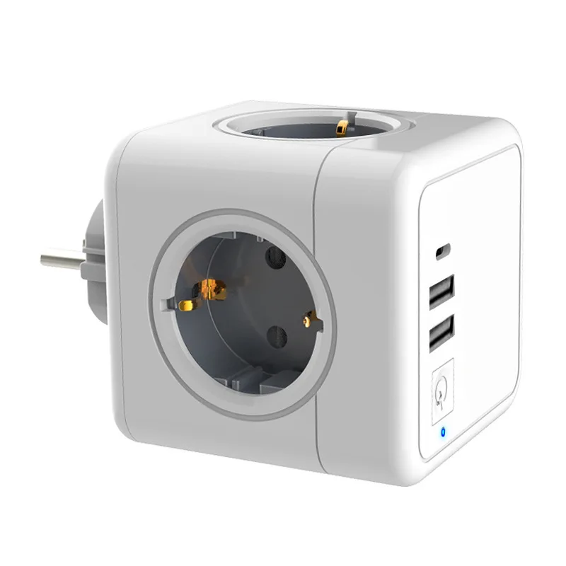 Creative European Standard Rubik's Cube Socket Multi-function TypeC European Standard USB Converter with Switch
Creative European Standard Rubik's Cube Socket Multi-function TypeC European Standard USB Converter with Switch