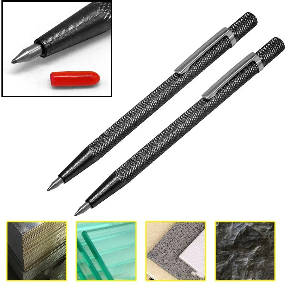 2PC Glass Cutting Tools Diamond Glass Cutter Tungsten Carbide Tip Scriber Pen Marking Engraving Pen Ceramic Wood Carving
2PC Glass Cutting Tools Diamond Glass Cutter Tungsten Carbide Tip Scriber Pen Marking Engraving Pen Ceramic Wood Carving