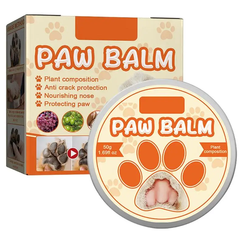 

Pet Paw Balm Organic Lickable Pets Nose Elbow Cream Pet Moisturizing Cream Natural Dog Cat Paw Wax All Season Pet Paw Protection