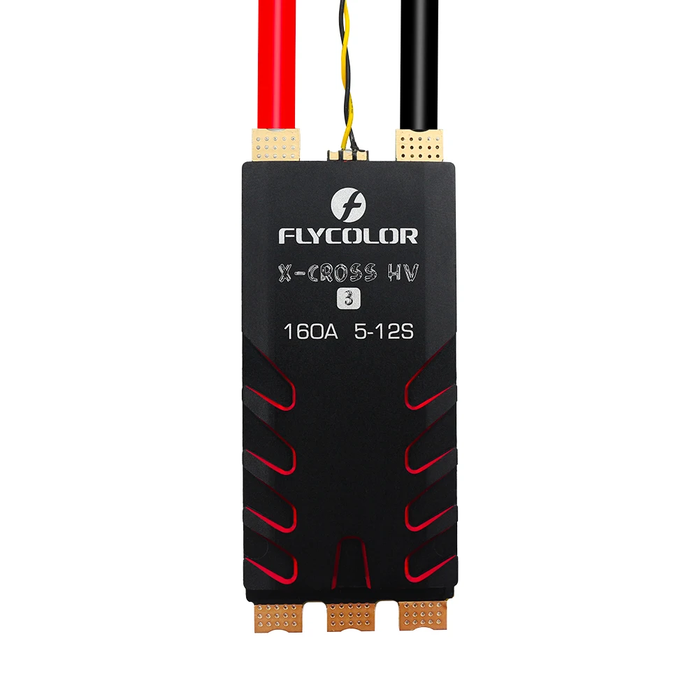 

FLYCOLOR X-Cross HV3 60A 80A 120A 160A 5-12S BLHeli32 Brushless ESC for RC Airplane Multirotor X-Class Cinelifter FPV Drones
