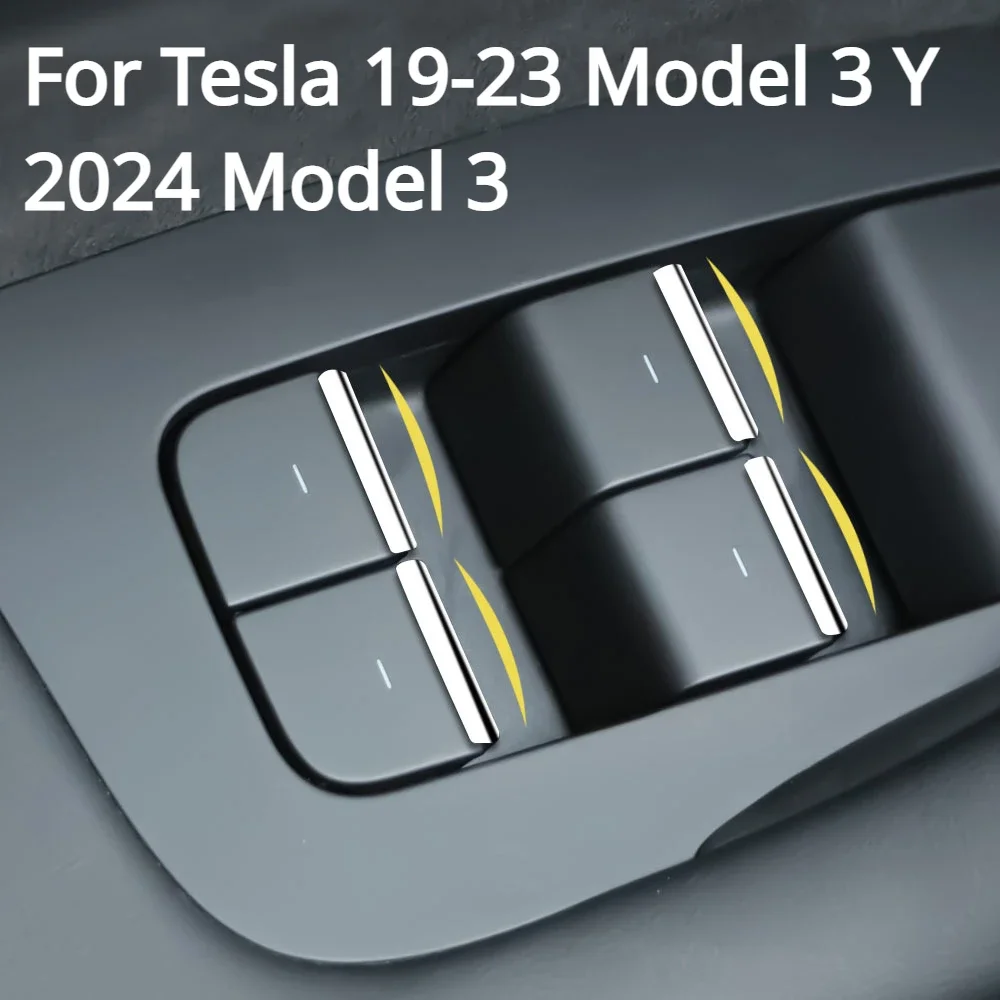 7Pcs/set ABS Chrome Car Window Lift Switch Buttons Sequins Trim Cover Sticker For Tesla Model 3 Model Y Model 3+ Highland
7Pcs/set ABS Chrome Car Window Lift Switch Buttons Sequins Trim Cover Sticker For Tesla Model 3 Model Y Model 3+ Highland