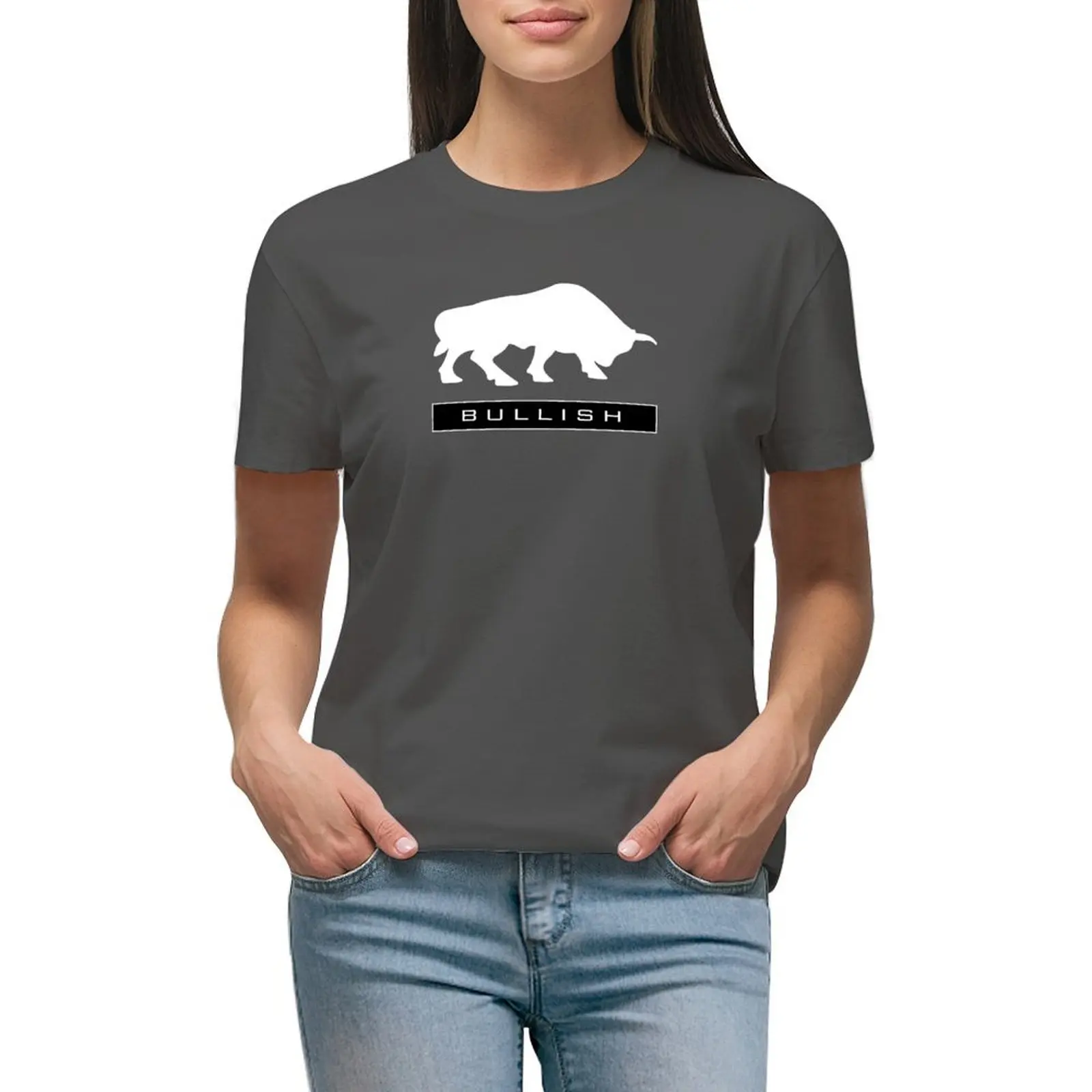 Bullish T-shirt Short sleeve tee animal print shirt for girls Female clothing western t shirts for Women
Bullish T-shirt Short sleeve tee animal print shirt for girls Female clothing western t shirts for Women