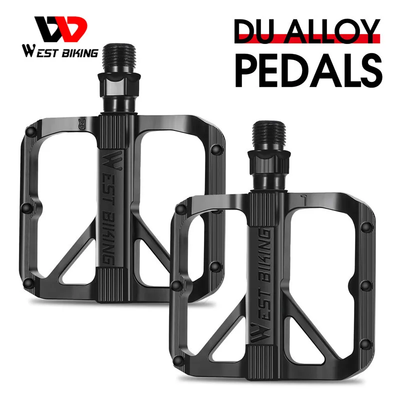 WEST BIKING Ultralight Bicycle Pedals DU Bearings Aluminium Alloy MTB Anti-slip Cycling Flat Pedals Bike BMX Bike Accessories
WEST BIKING Ultralight Bicycle Pedals DU Bearings Aluminium Alloy MTB Anti-slip Cycling Flat Pedals Bike BMX Bike Accessories