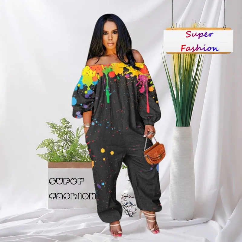 WSFEC L-5XL Winter Plus Size Jumpsuits Women Clothing Loose Strapless Long Sleeve Tie Dye Fashion Trend Wholesale Dropshipping
WSFEC L-5XL Winter Plus Size Jumpsuits Women Clothing Loose Strapless Long Sleeve Tie Dye Fashion Trend Wholesale Dropshipping