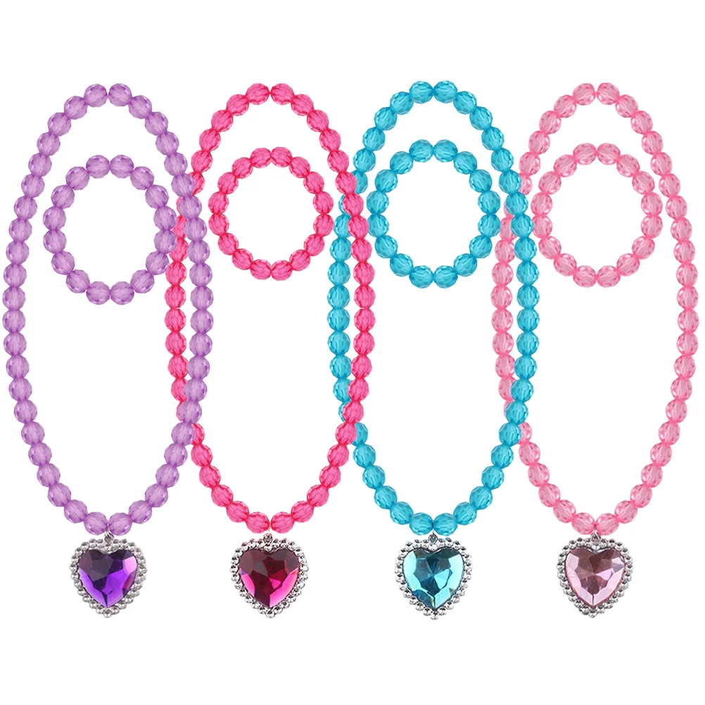 4 Sets Ornament Children's Necklace Girls Decors Kids Gifts for Bracelet Jewelry and Princess
4 Sets Ornament Children's Necklace Girls Decors Kids Gifts for Bracelet Jewelry and Princess