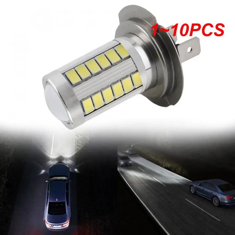 

1~10PCS Super Bright White H7 5630 33 SMD LED 6000K 8W DC 12V Car Fog Light Auto Driving Lamp High Power LED Bulb Car