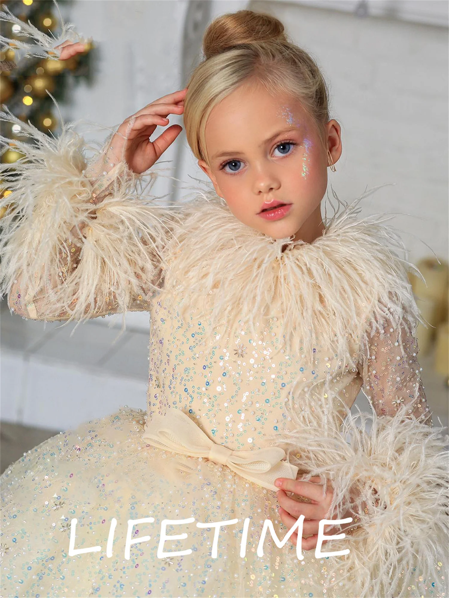 Black Feather Flower Girl Dress Princess Dress Off The Shoulder Short Girl Dress Above Knee Girl Party Dress Christmas Gift 
Black Feather Flower Girl Dress Princess Dress Off The Shoulder Short Girl Dress Above Knee Girl Party Dress Christmas Gift