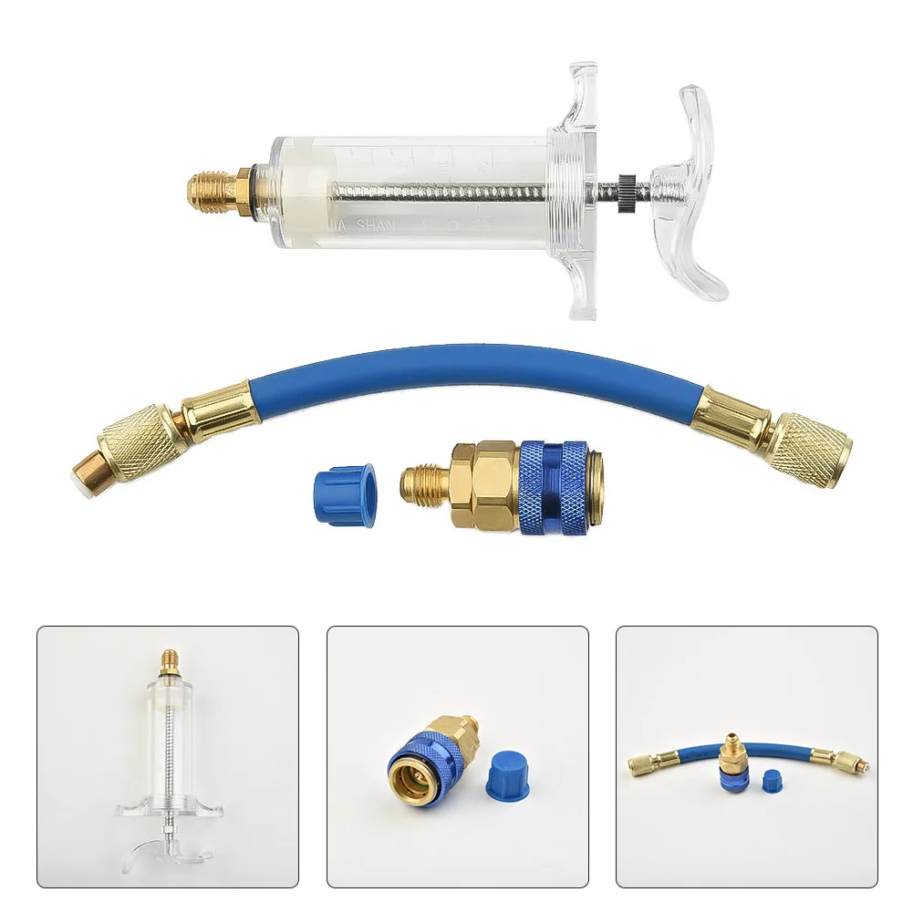 1 Oz 30Ml Oil/Dye Injector With Low Side Quick Coupler Adapter 1/4 SAE X4T7 For Air Conditioning / HVAC / Professional Services
1 Oz 30Ml Oil/Dye Injector With Low Side Quick Coupler Adapter 1/4 SAE X4T7 For Air Conditioning / HVAC / Professional Services