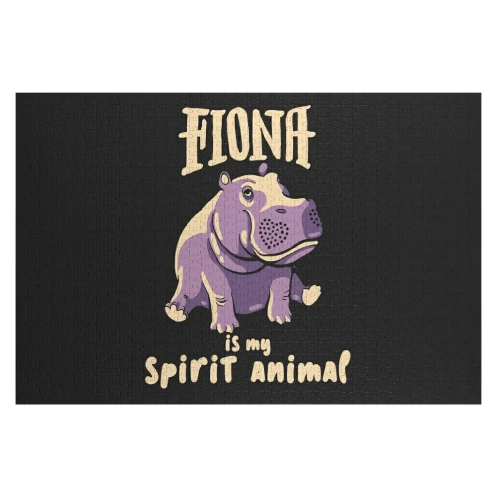 

Fiona The Hippo Spirit Animal Team Fiona Baby Hippo Jigsaw Puzzle Adult Wooden Wooden Decor Paintings Puzzle