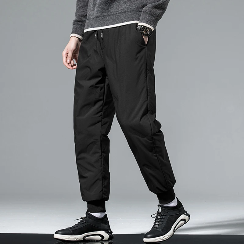 Fashion Down Pants Men 2023 Autumn Winter Thicken Warm Korean Whict Duck Down Trousers Drawstring Elastic Waist Hip Hop Pants
Fashion Down Pants Men 2023 Autumn Winter Thicken Warm Korean Whict Duck Down Trousers Drawstring Elastic Waist Hip Hop Pants
