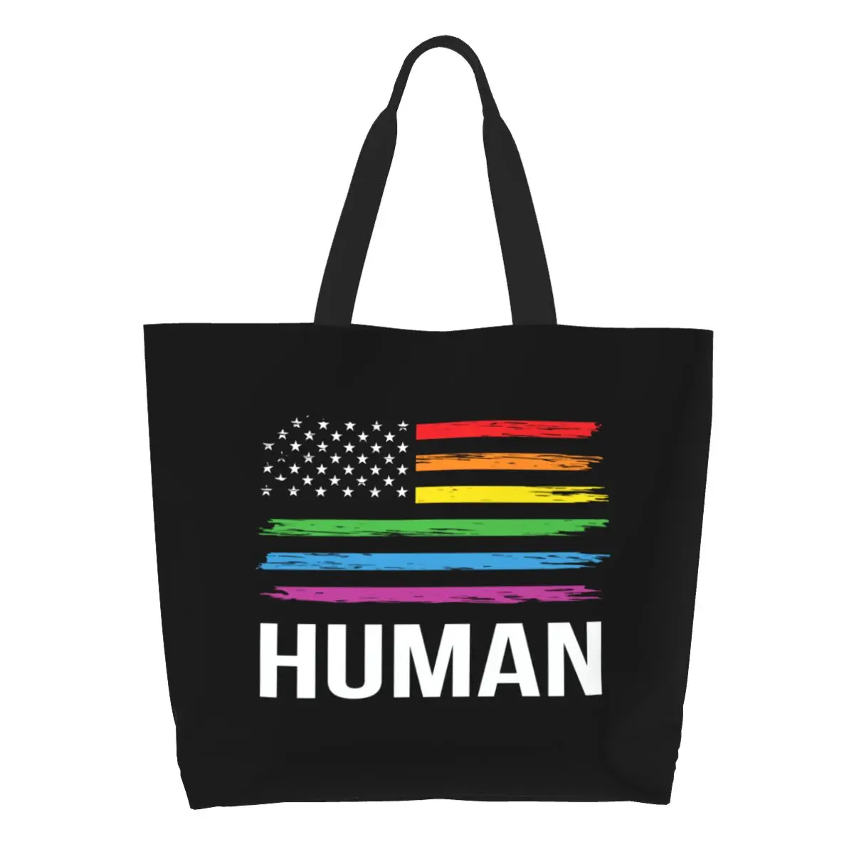 Смешные Реальные Человеческие ЛГБТ американский флаг, сумки-тоуты, многоразовые геи, лесбийские бисексуальные холщовые сумки для покупок, сумка через плечо
Смешные Реальные Человеческие ЛГБТ американский флаг, сумки-тоуты, многоразовые геи, лесбийские бисексуальные холщовые сумки для покупок, сумка через плечо