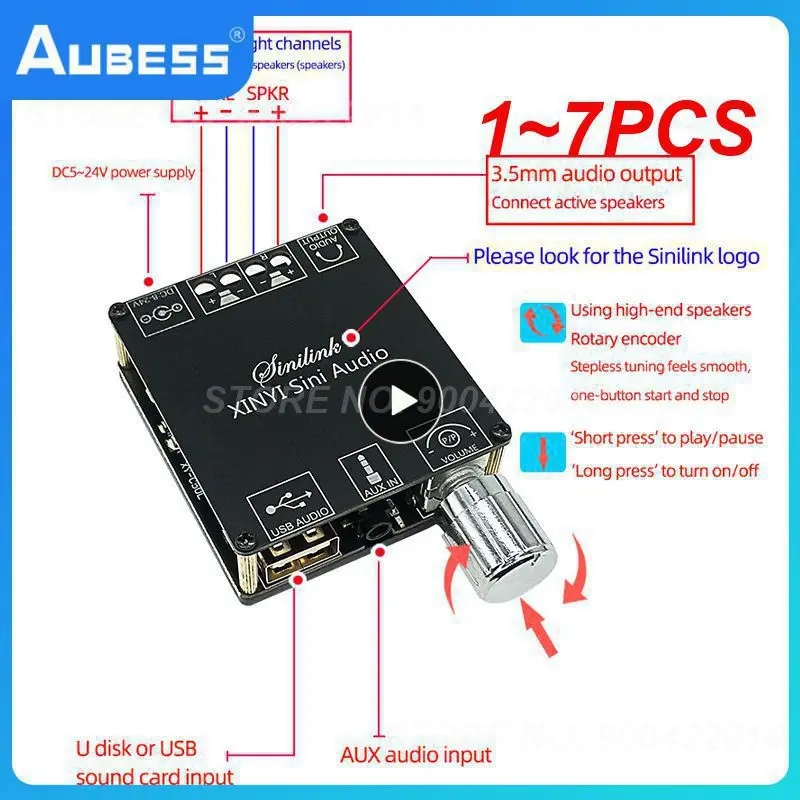 1~7PCS 5.0 Subwoofer Amplifier Board 50WX2+100W 2.1 Channel Power Audio Stereo Amplifier Tone Board Bass AMP AUX 12V
1~7PCS 5.0 Subwoofer Amplifier Board 50WX2+100W 2.1 Channel Power Audio Stereo Amplifier Tone Board Bass AMP AUX 12V
