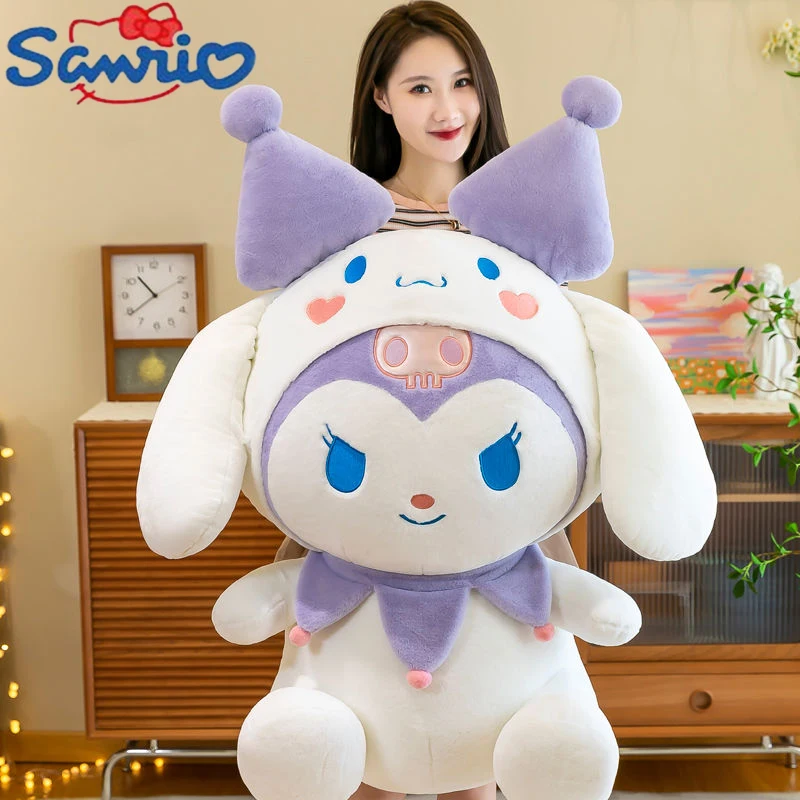 45/55cm Sanrio Jumbo Size Kuromi Stuffed Plush Toys Transformation Cinnamoroll Kawaii Throw Pillow Doll Girl's Birthday Gift
45/55cm Sanrio Jumbo Size Kuromi Stuffed Plush Toys Transformation Cinnamoroll Kawaii Throw Pillow Doll Girl's Birthday Gift
