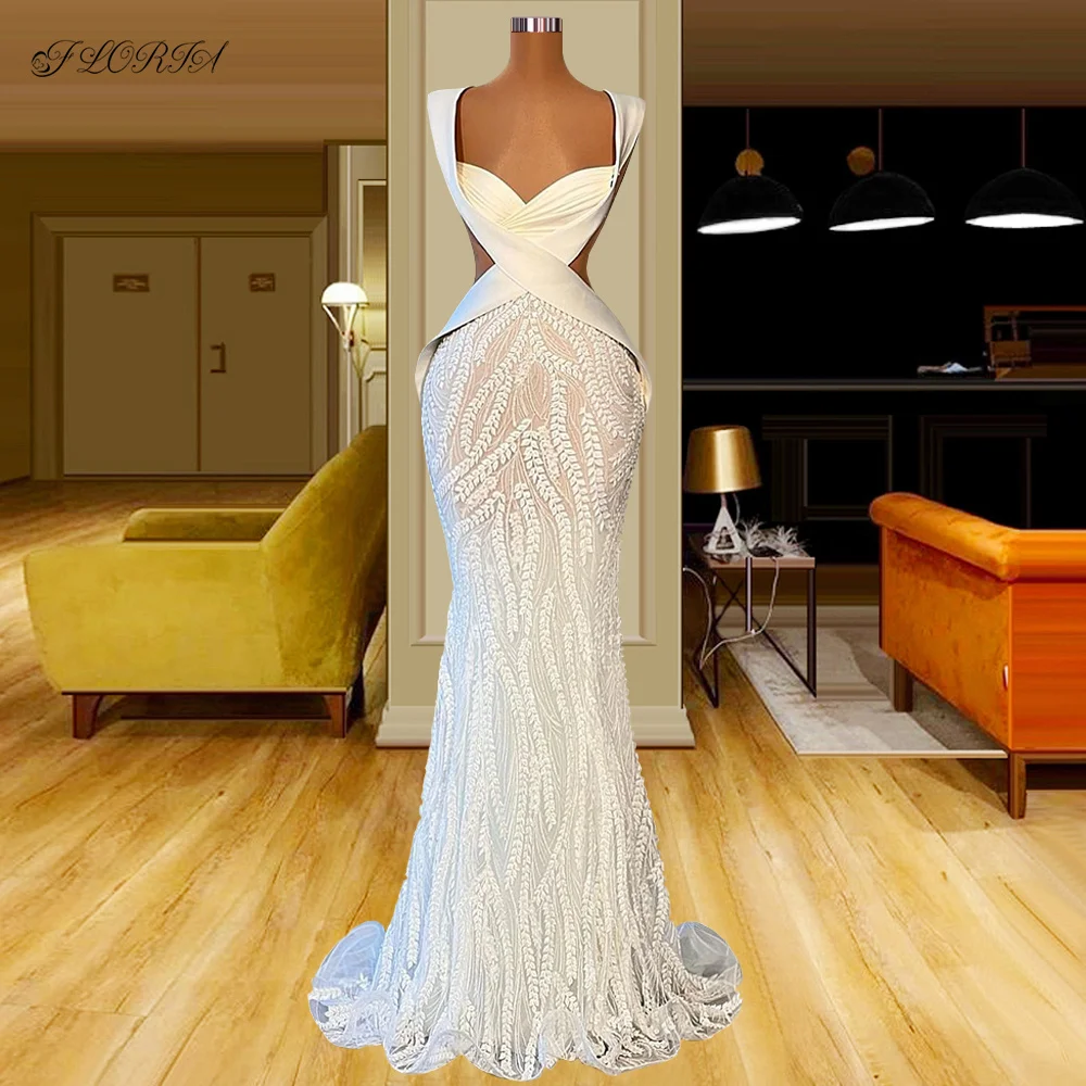 Sweetheart Satin Lace Mermaid Prom Dresses Sleeveless Wedding Dress Cut-out Wasit Formal Evening Party Gowns Vestidos de festa
Sweetheart Satin Lace Mermaid Prom Dresses Sleeveless Wedding Dress Cut-out Wasit Formal Evening Party Gowns Vestidos de festa