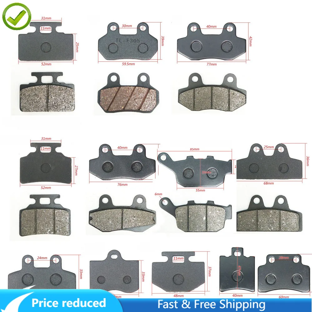 

Motorcycle Brakes Front Rear Disc Brake Pads Shoes for 50cc 125cc 150cc 250cc CBR CRF CTCT CBX Scooter Moped