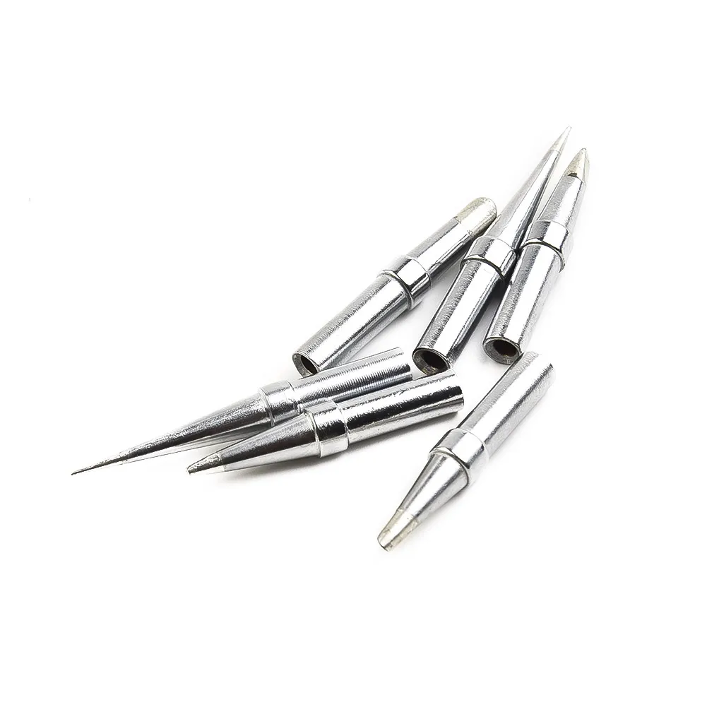 Soldering Iron Tips 6Pcs/Set Replacement ET For Weller WE1010NA WESD51 WES50/51 Silver Color Oxygen-free Copper
Soldering Iron Tips 6Pcs/Set Replacement ET For Weller WE1010NA WESD51 WES50/51 Silver Color Oxygen-free Copper