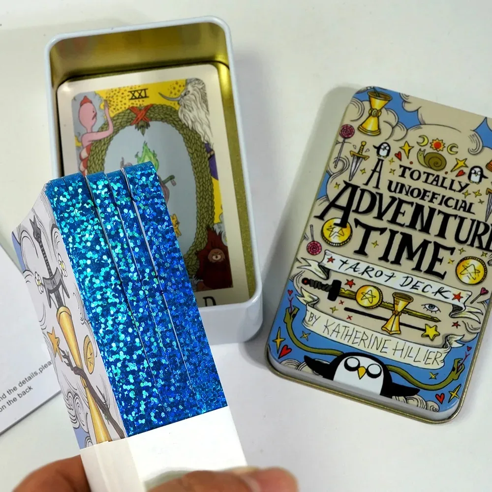 Adventures time Tarot in a Tin Metal Box Gold-plated Edge Tarot Cards For Divination Tarot Deck Beautiful Package
Adventures time Tarot in a Tin Metal Box Gold-plated Edge Tarot Cards For Divination Tarot Deck Beautiful Package