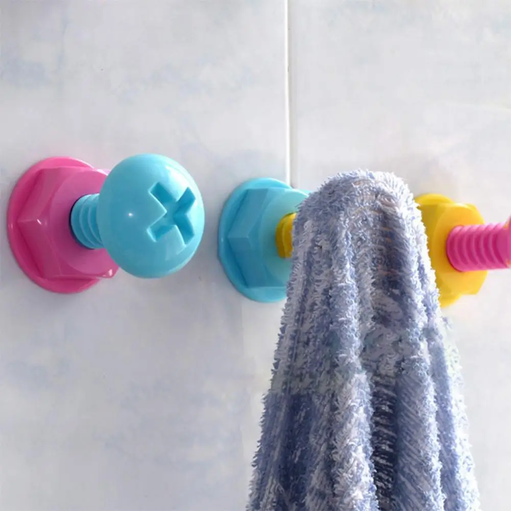 3Pcs/Set Wall Hook Screw Shape Punch Free Self Adhesive Hat Clothes Bag Back Door Kids Hanger Home Supplies Bath Towel Hanger
3Pcs/Set Wall Hook Screw Shape Punch Free Self Adhesive Hat Clothes Bag Back Door Kids Hanger Home Supplies Bath Towel Hanger