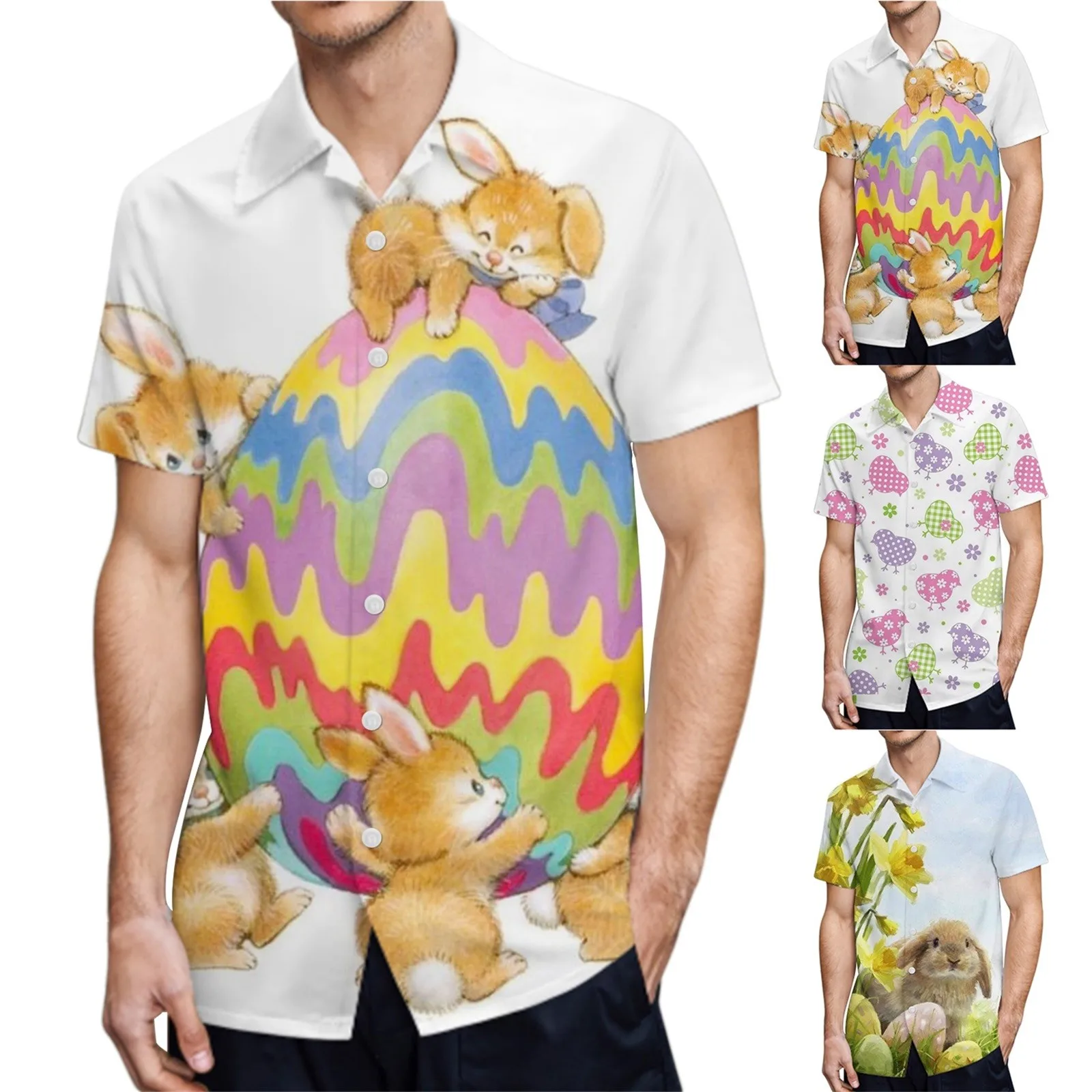Mens 3D Digital Printing Pocket Buckle Lapel Short Sleeve Shirt Holiday Loose For Spring Autumn
Mens 3D Digital Printing Pocket Buckle Lapel Short Sleeve Shirt Holiday Loose For Spring Autumn