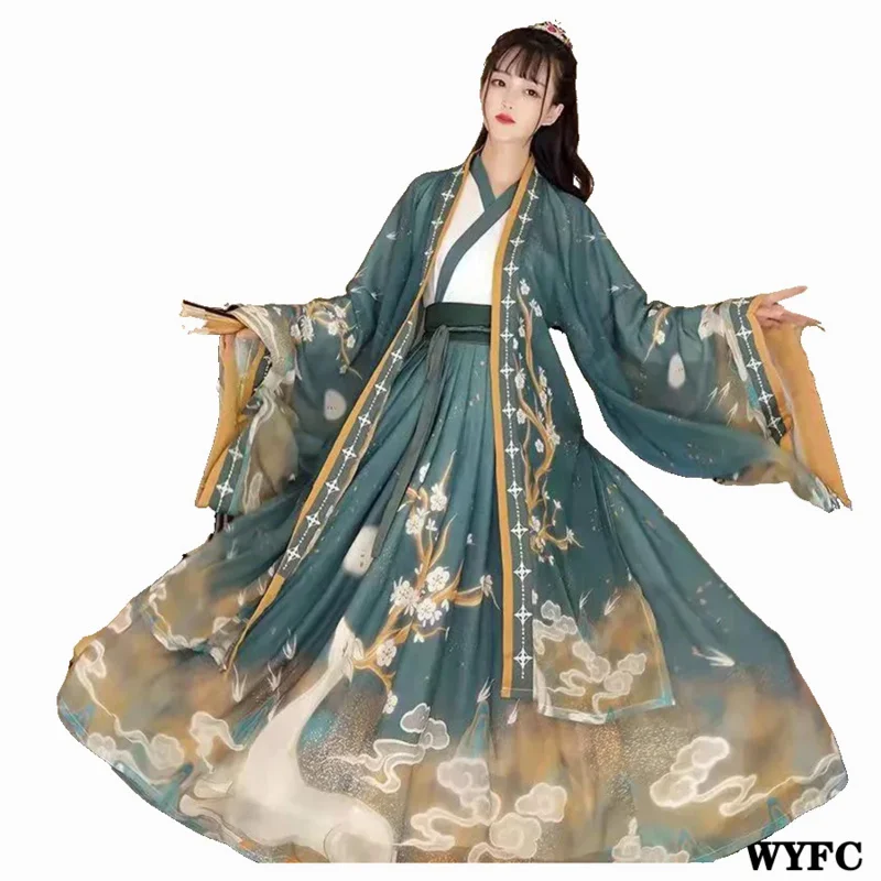 Старинная сказочная юбка Hanfu с градиентным рисунком лося, Китайская традиционная Женская одежда, платье принцессы, для сцены, представлений, Косплея
Старинная сказочная юбка Hanfu с градиентным рисунком лося, Китайская традиционная Женская одежда, платье принцессы, для сцены, представлений, Косплея