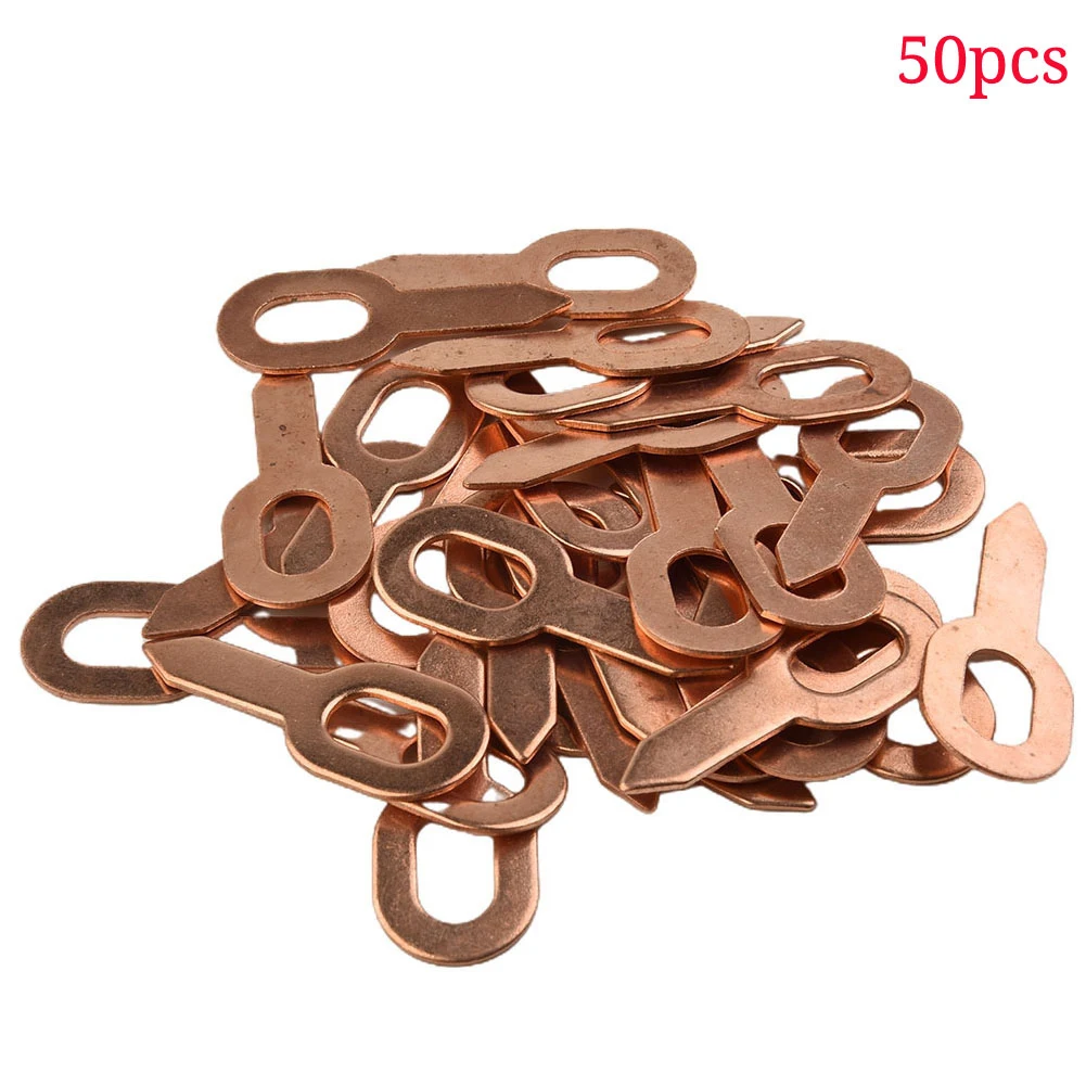 

For Body Panels Recessed Pull Ring Copper-plated Durability New 50pcs 55mm Length Car Body Panel Pull Washer Tool