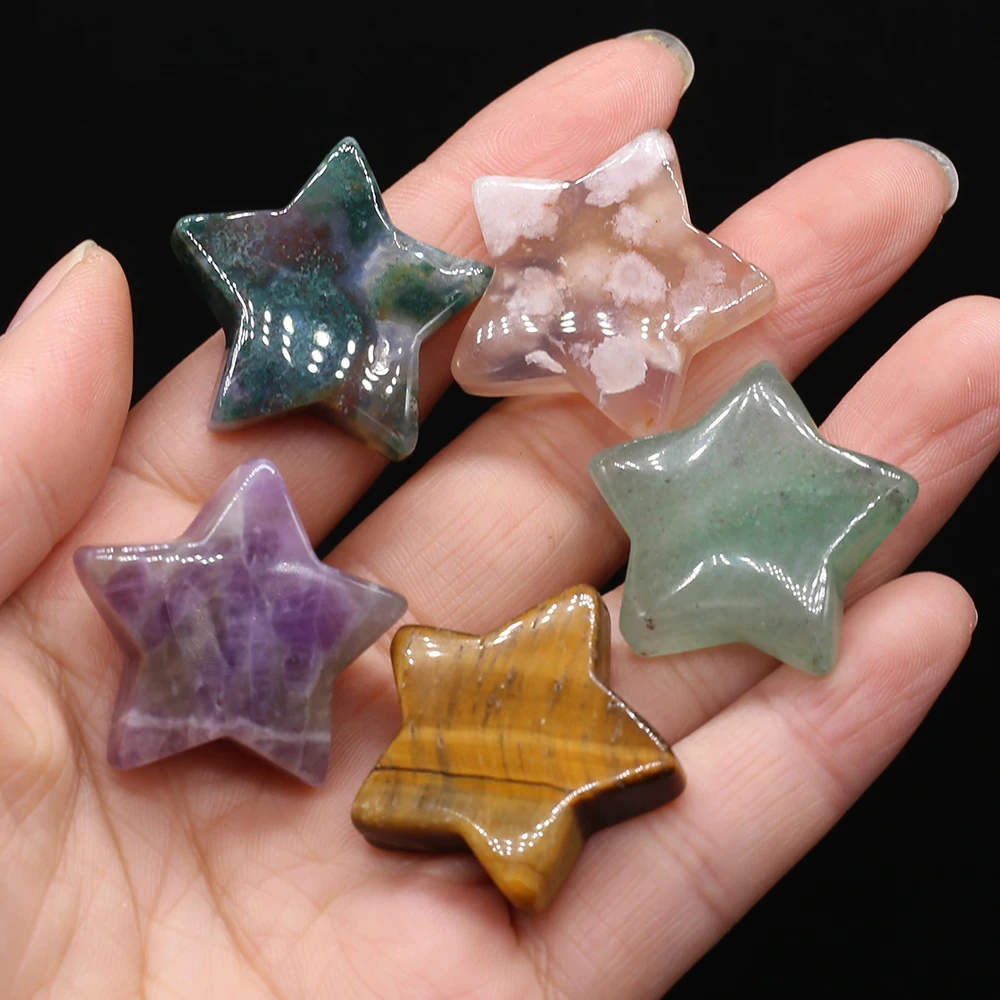 

Natural Stone Amethyst Rose Quartz Crystal Star Shape Mineral Specimen Gemstone Agate Fish Tank Jewelry Home Decoration Ornament