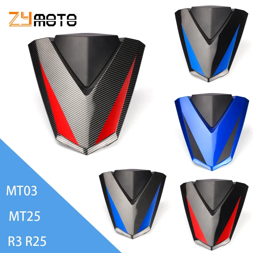 

For YAMAHA YZF R3 R25 MT03 MT25 YZF R3 R25 MT-03 MT-25 Rear Pillion Passenger Cowl Seat Back Cover Motorcycle ABS Accessories