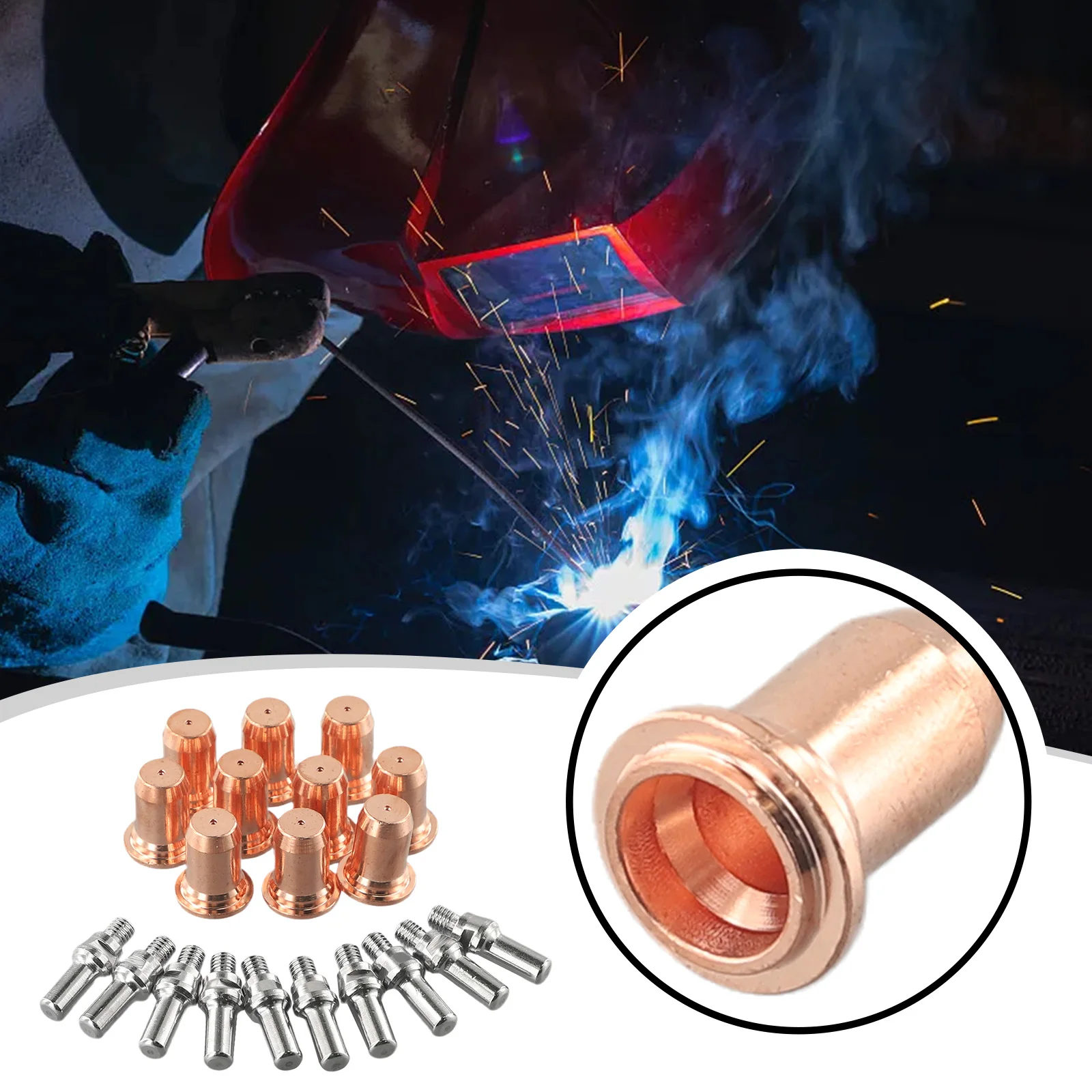 Electrode Tips Plasma Cutter Torch 52582 IPT-60 Nozzle Ref:52582 WSP-061000 1.0mm 20pcs 51313P.10 High Quality
Electrode Tips Plasma Cutter Torch 52582 IPT-60 Nozzle Ref:52582 WSP-061000 1.0mm 20pcs 51313P.10 High Quality