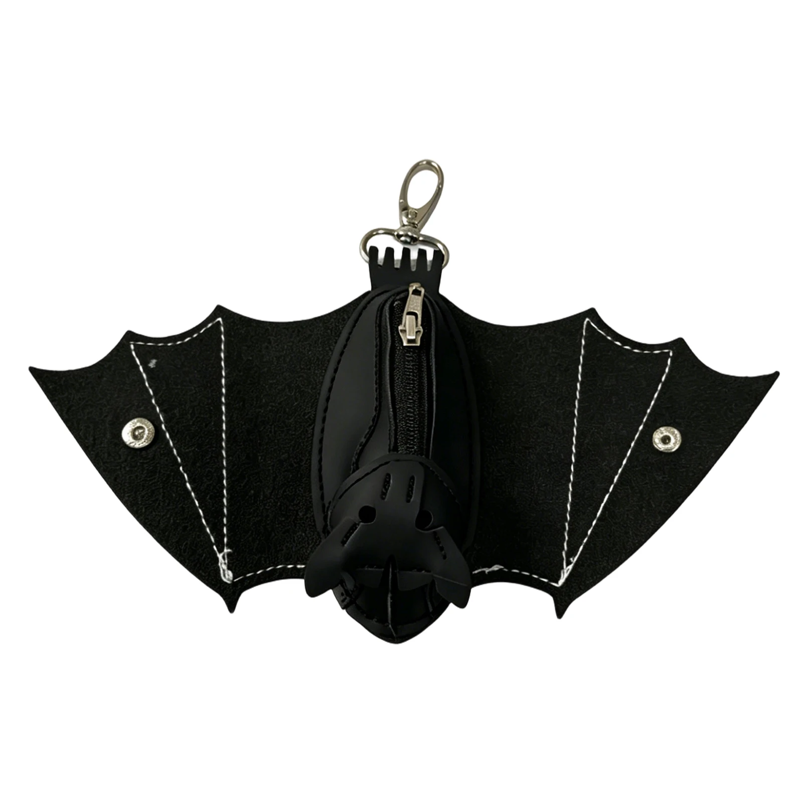20cm PU Leather Bat Gothic Coin Purse with Foldable Wings Keychain Change Purse for Shopping Travel Work School Outdoor DailyUse 20cm PU Leather Bat Gothic Coin Purse with Foldable Wings Keychain Change Purse for Shopping Travel Work School Outdoor DailyUse