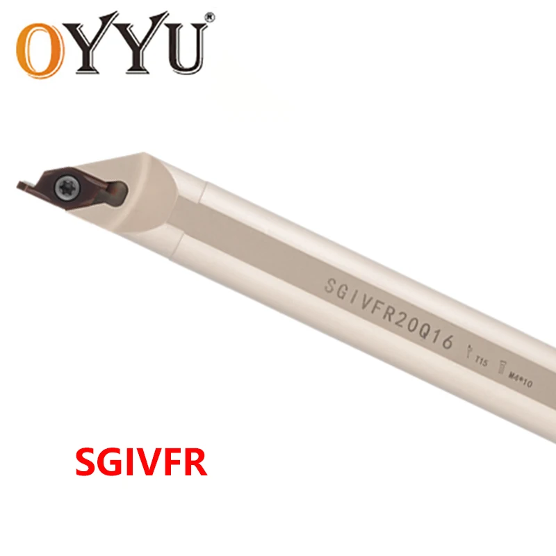 OYYU SGIVFR16Q16 SGIVFR20Q16 White Nickel Coated Internal Turning Tools SGIVFR 16mm CNC Lathe Cutting Machine Holder Inserts
OYYU SGIVFR16Q16 SGIVFR20Q16 White Nickel Coated Internal Turning Tools SGIVFR 16mm CNC Lathe Cutting Machine Holder Inserts