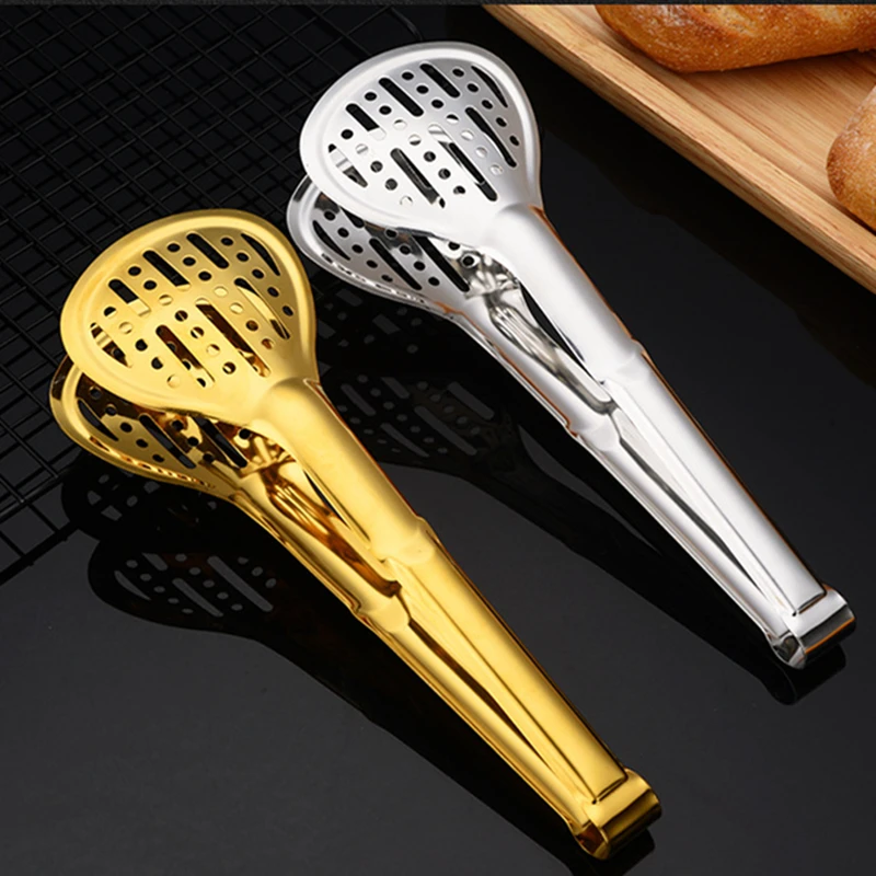 Stainless Steel Shell Hollow Food Tongs Non-Stick Barbecue Steak Clip Long Handle Buffet Tweezers Utensils for Home Kitchen
Stainless Steel Shell Hollow Food Tongs Non-Stick Barbecue Steak Clip Long Handle Buffet Tweezers Utensils for Home Kitchen