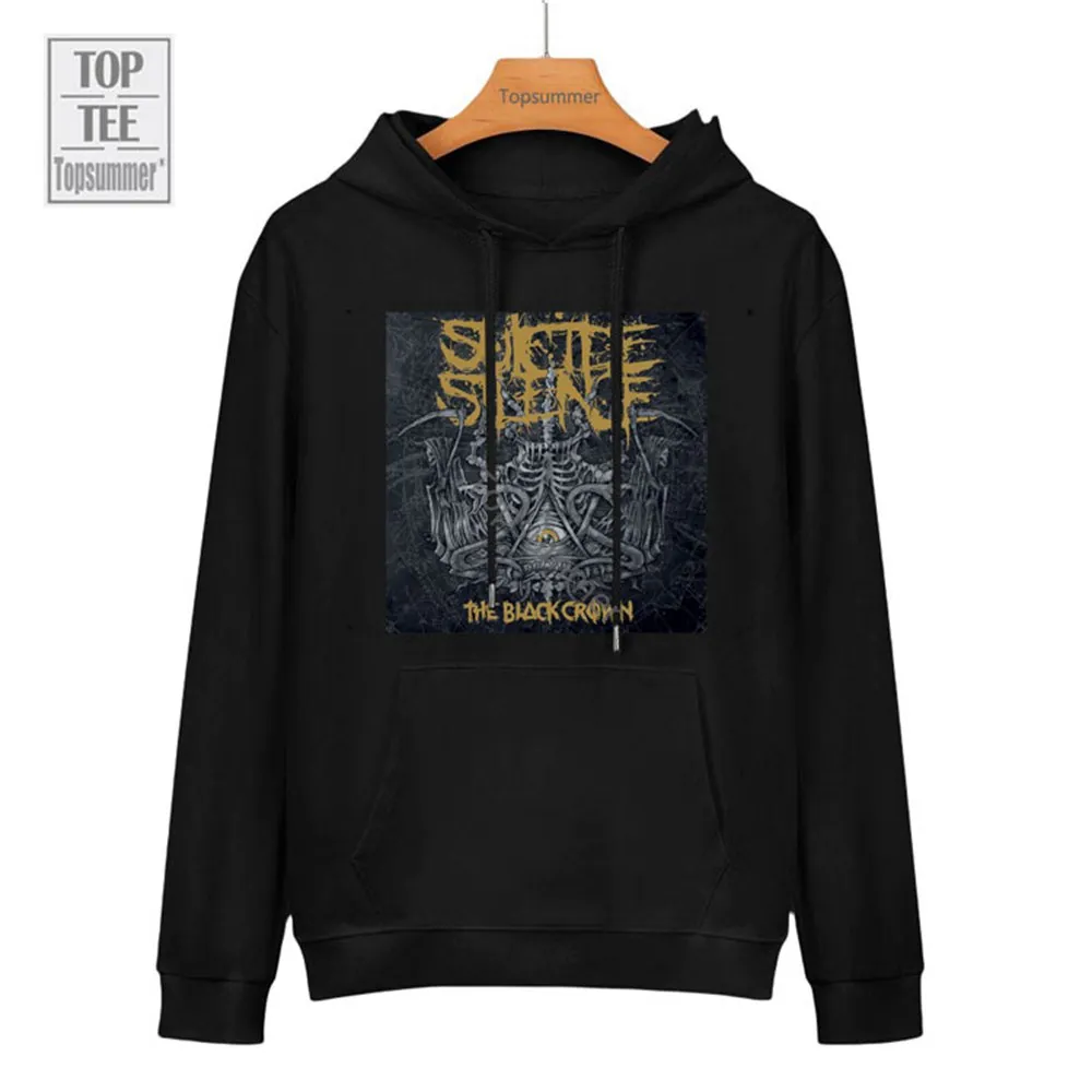 

The Black Crown Album Hoodies Suicide Silence Tour Hoodie Woman Rock Streetwear Graphics Print Sweatshirts