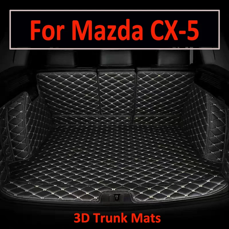 

Автомобильные коврики для багажника Mazda CX-5 CX5 KF 2017 ~ 2023, поднос, ковер, интерьер детской двери, водонепроницаемый защитный коврик, автомобильные аксессуары