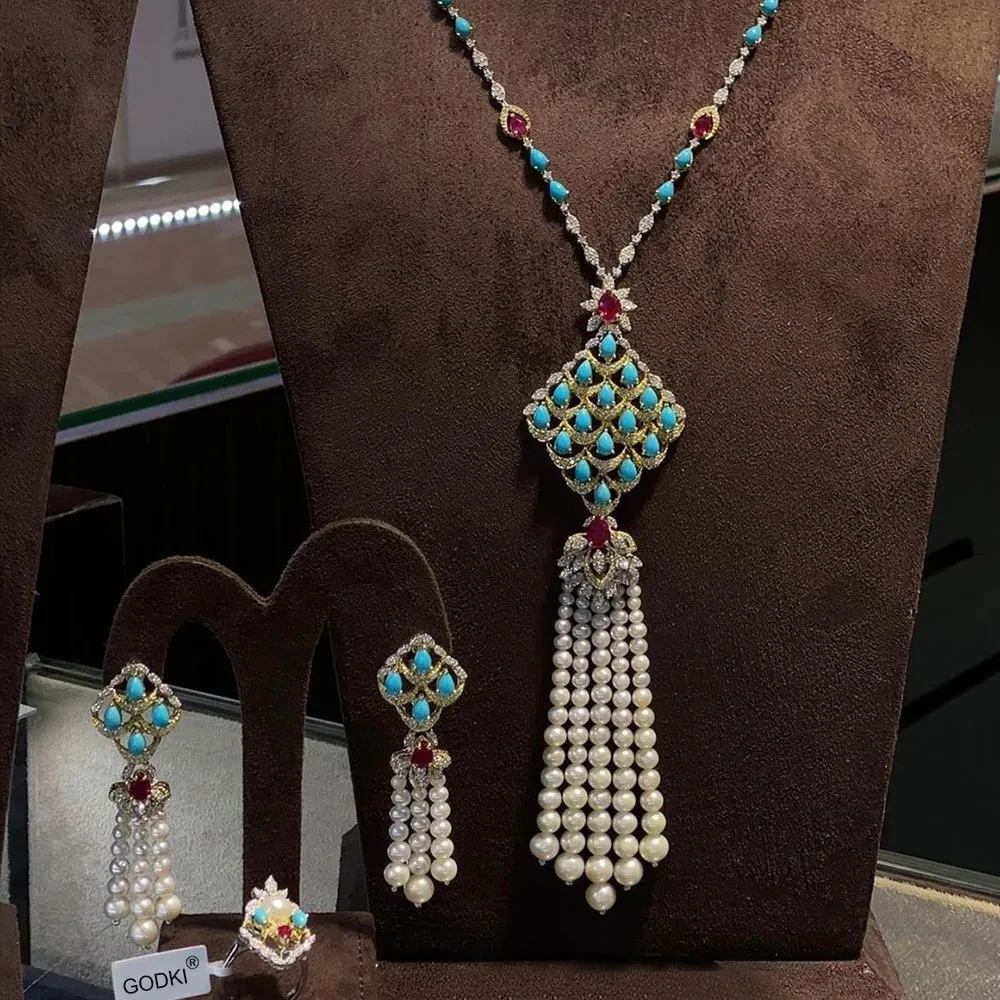 Missvikki Gorgeous Luxury Pearls Necklace Earrings Bracelet Ring Jewelry Sets Charm DIY Cubic Zircon Party Show Gift Accessories
Missvikki Gorgeous Luxury Pearls Necklace Earrings Bracelet Ring Jewelry Sets Charm DIY Cubic Zircon Party Show Gift Accessories