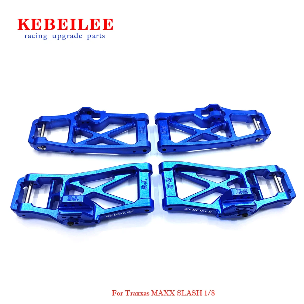 

KEBEILEE CNC Alu Front & Rear Lower Arms for TRAXXAS 1/8 MAXX SLASH 4pcs #2583