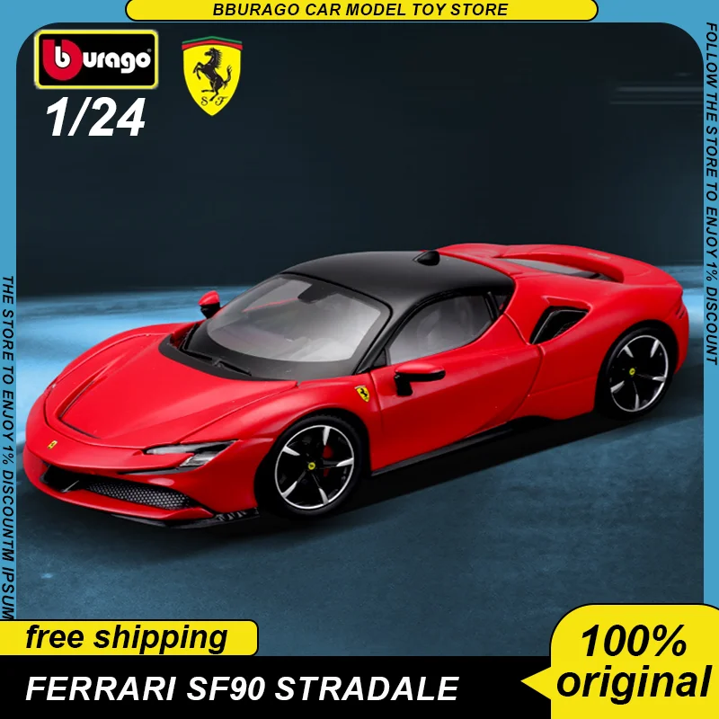 Bburago 1:24 Ferrari Sf90 Stradale Ferrari Roma Car Diecast Model Edition Alloy Luxury Vehicle New Energy Toys Collection Gift
Bburago 1:24 Ferrari Sf90 Stradale Ferrari Roma Car Diecast Model Edition Alloy Luxury Vehicle New Energy Toys Collection Gift