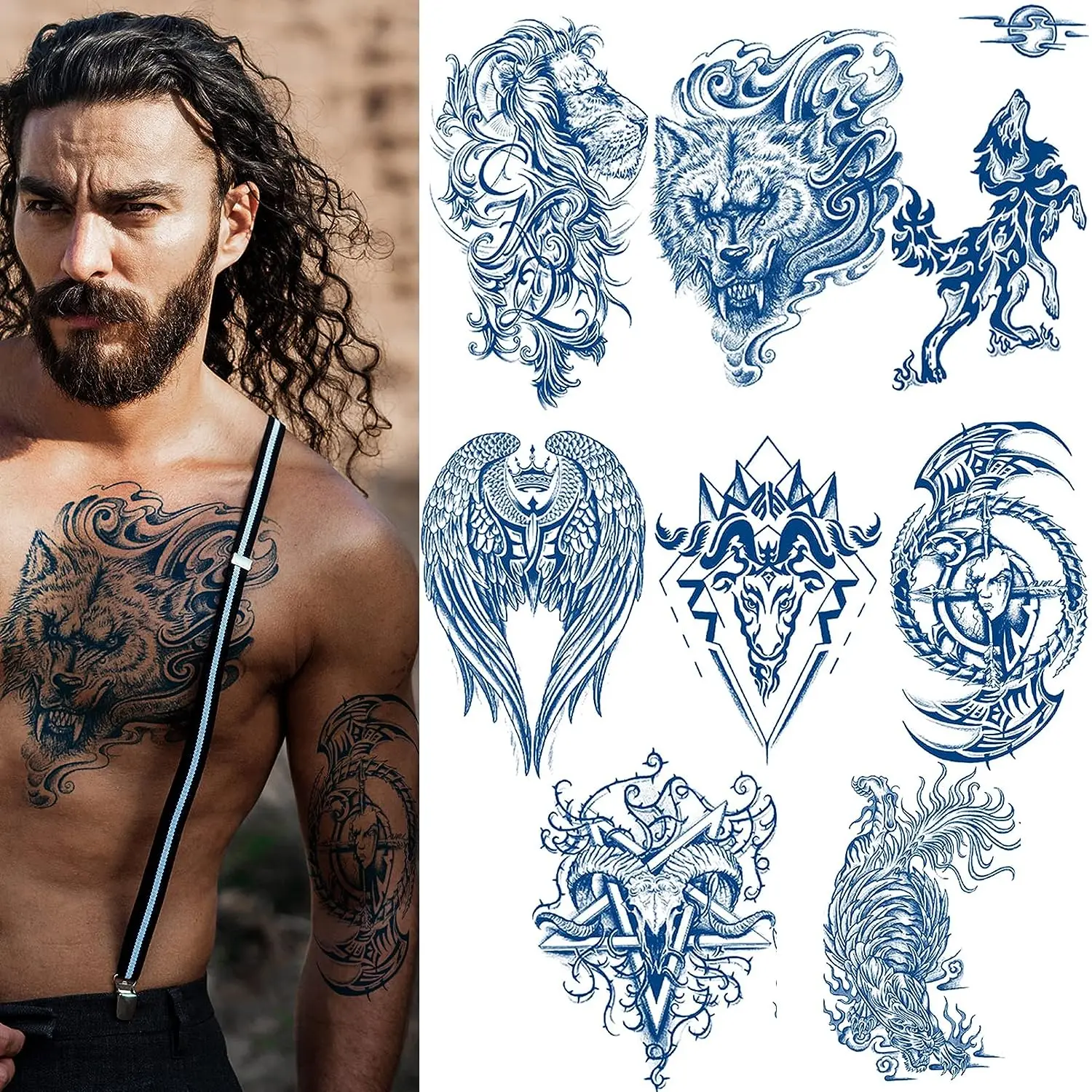 Semi Permanent Tattoos Waterproof and Long-Lasting 2 Weeks Realistic Fake Tattoos Stickers for Women Men
Semi Permanent Tattoos Waterproof and Long-Lasting 2 Weeks Realistic Fake Tattoos Stickers for Women Men