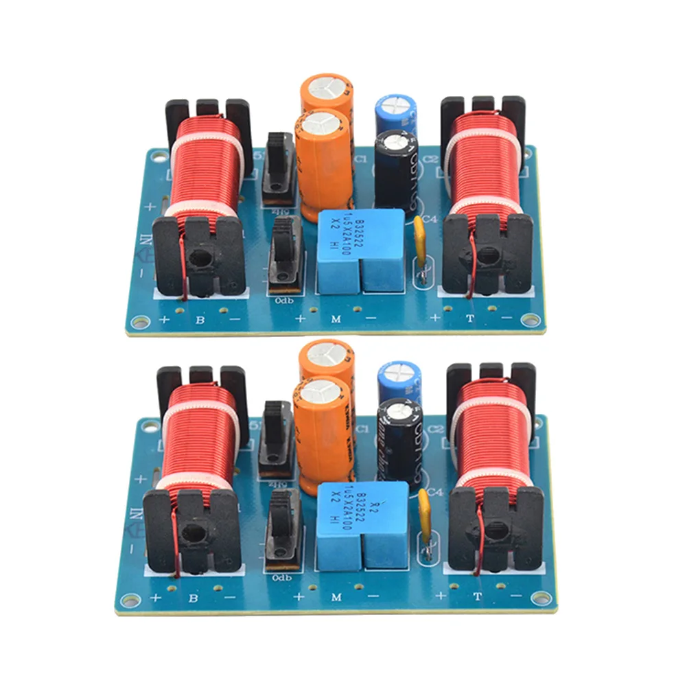 2Pcs 150W 3 Way Audio Speaker Crossover Treble Midrange Bass Bookshelf Car Speakers Filter Frequency Divider Crossover
2Pcs 150W 3 Way Audio Speaker Crossover Treble Midrange Bass Bookshelf Car Speakers Filter Frequency Divider Crossover