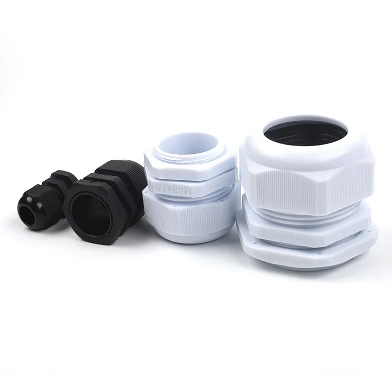 

Waterproof Cable Gland Black Plastic Seal Joint Nylon M12/M16/M18/M20/M22/M25/M27/M30 IP68 White Nylon Fixing Cable Connector