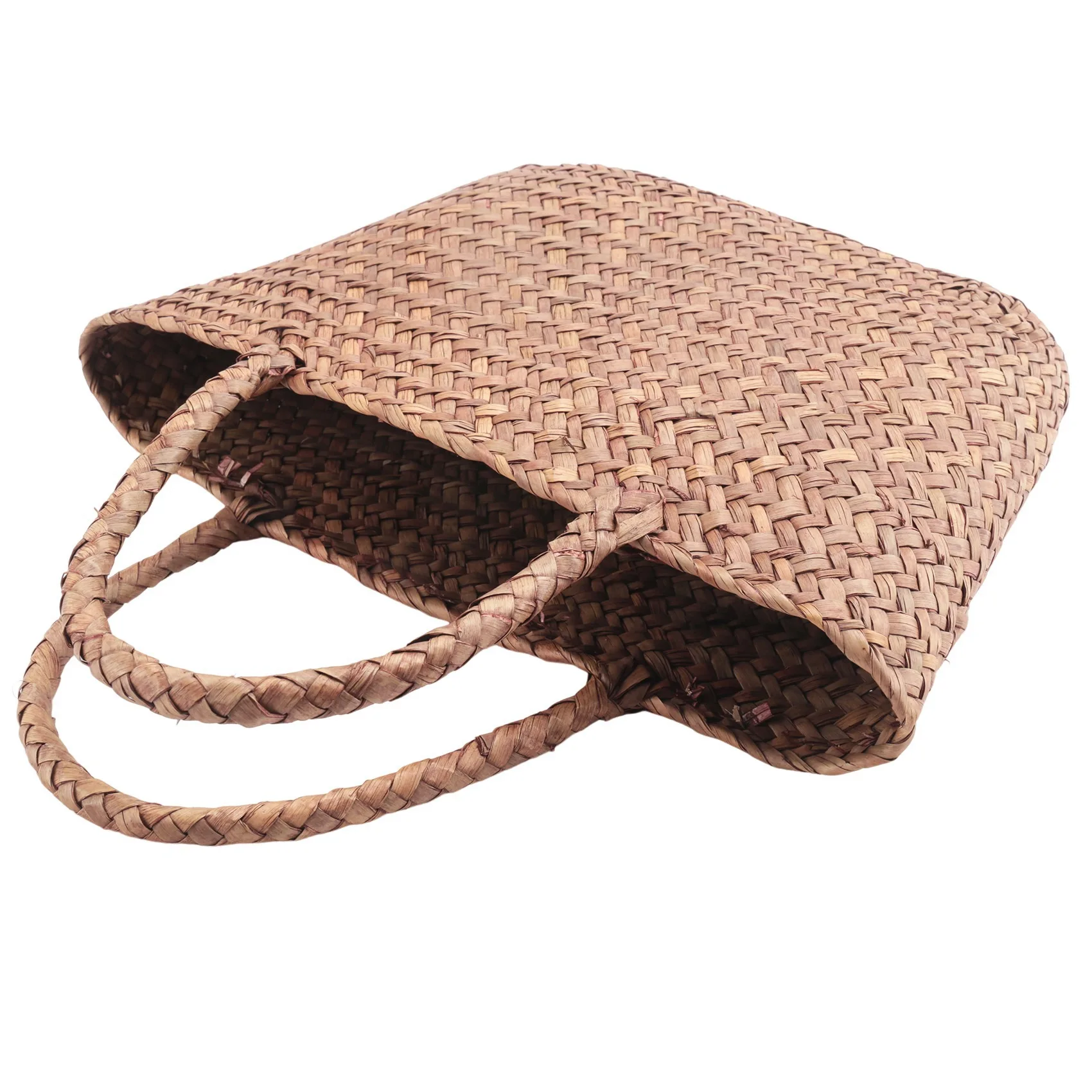 Mini Braided Wicker Tote - Natural Straw Garden Handbag 9 S92b67bb44f6c4f2ab95e4473e698f3331
