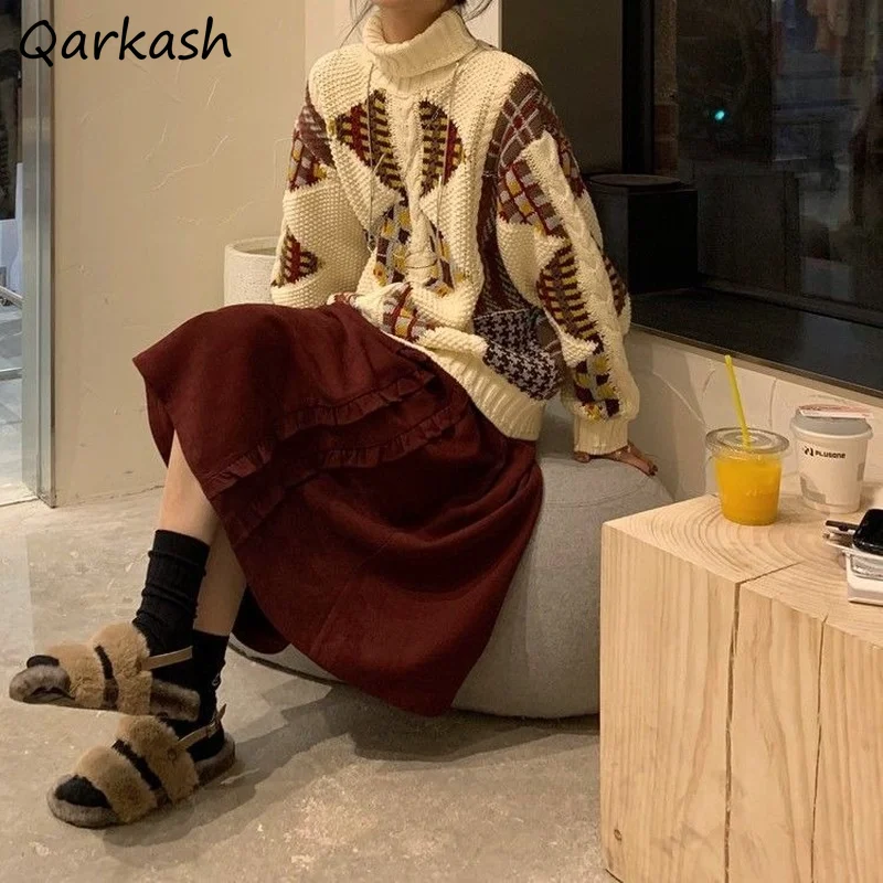 Corduroy Midi Skirts Women Autumn Temperament All-match Vintage Pure Fashion Korean Aesthetic Y2k Clothes Design Harajuku Retro
Corduroy Midi Skirts Women Autumn Temperament All-match Vintage Pure Fashion Korean Aesthetic Y2k Clothes Design Harajuku Retro